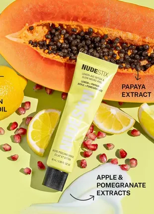 Освітлюючий пілінг для обличчя nudestix lemon-aid detox & glow micro peel3 фото