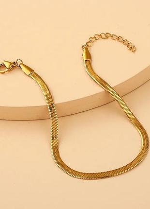 Стильный набор женской бижутерии: цепочка (ожерелье) и браслет8 фото