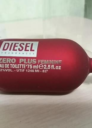 Женская туалетная вода diesel zero plus feminine diesel (мягкий, многогранный аромат)3 фото