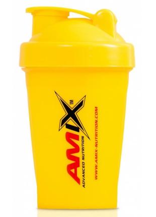 Шейкер shaker mini 400ml neon yellow amix nutrition жёлтый1 фото