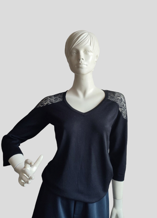 Трикотажна кофтинка з мереживом morgan розмір с