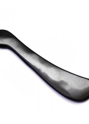 Масажер з рогу гуа ша "ніж" чорний