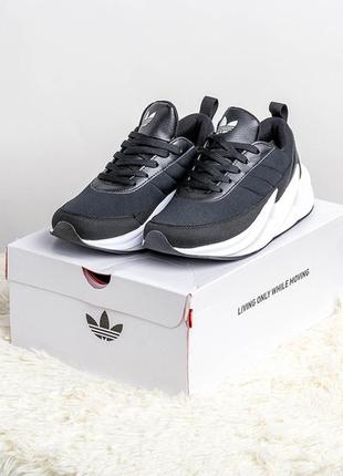 Мужские веснушки женские кроссовки adidas адидас sharks black.