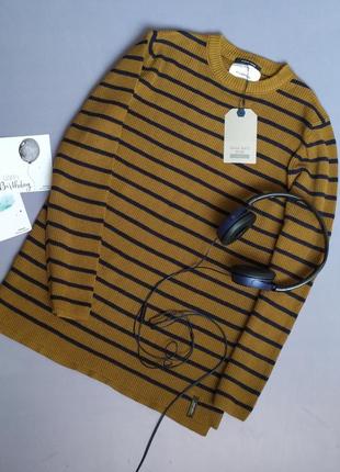 Подовжений джемпер свитер zara