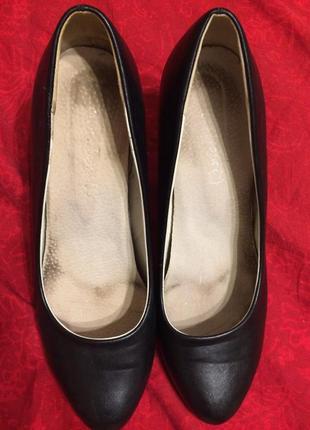 Sergio leone 1408 чёрные кожаные туфли 25.5-26 см4 фото