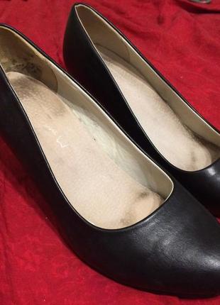 Sergio leone 1408 чёрные кожаные туфли 25.5-26 см3 фото