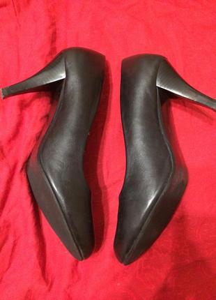 Sergio leone 1408 чёрные кожаные туфли 25.5-26 см10 фото