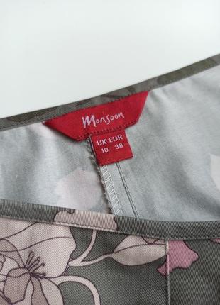 Красивая летняя юбка миди клиньями из натуральной ткани 100% хлопок7 фото
