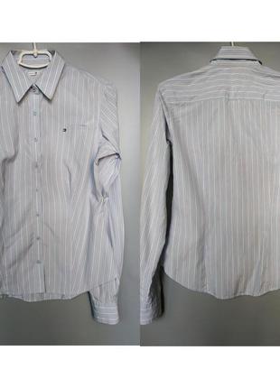 Tommy hilfiger женская рубашка классическая формальная блузка в полоску2 фото
