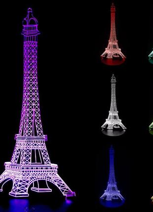 Подарок подруге на новый год 3d светильник эйфелева башня, новогодние подарки бабушке