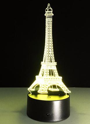 3d светильник, "эйфелева башня" оригинальные подарки на др подруге, прикольные подарки для подруги3 фото