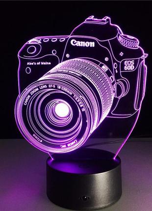 3d светильник "фотоаппарат", оригинальный подарок парню, оригінальний подарунок хлопцю3 фото