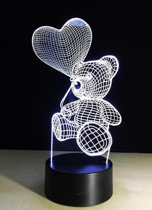 Светильник "мишка", самый лучший подарок маме на 8 марта, подарок маме 8 марта, подарки коллегам женщинам4 фото
