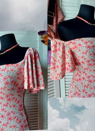 Сарафан платье миди длиное в цветочный принт открытая спинка на завязках  asos design ♥️3 фото