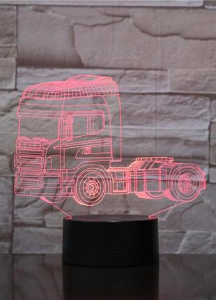 3d світильник, "грузовик", подарунки на новий рік дітям, подарунок для дітей на новий рік4 фото