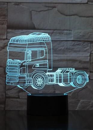 3d світильник, "грузовик", подарунки на новий рік дітям, подарунок для дітей на новий рік7 фото