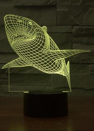 3dсветильник акула, подарок на день рождения бабушке, подарок для бабушки, креативные...