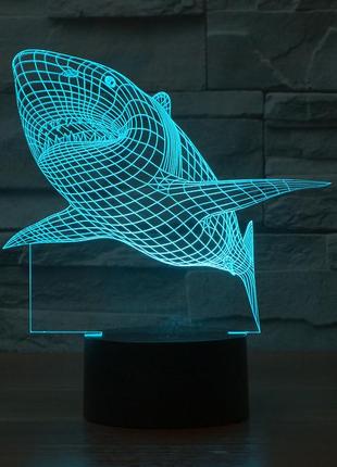3dсветильник акула, подарок на день рождения бабушке, подарок для бабушки, креативные...