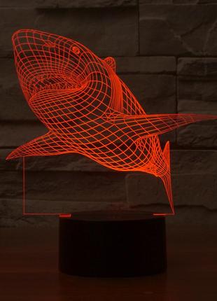 3dсветильник акула, подарок на день рождения бабушке, подарок для бабушки, креативные...
