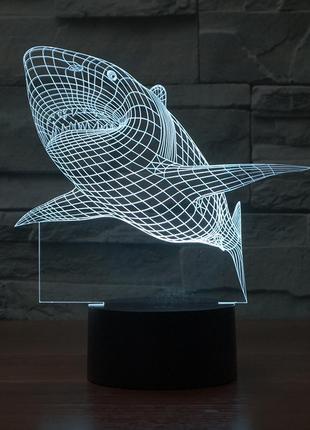 3dсветильник акула, подарок на день рождения бабушке, подарок для бабушки, креативные...