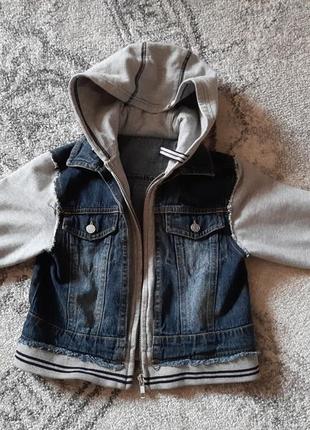 Дитяча джинсова куртка mothercare1 фото
