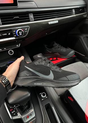 Nike pegasus trail 3 triple black, кросівки чоловічі найк, літні кросівки чорні, кроссовки мужские найк весна - лето