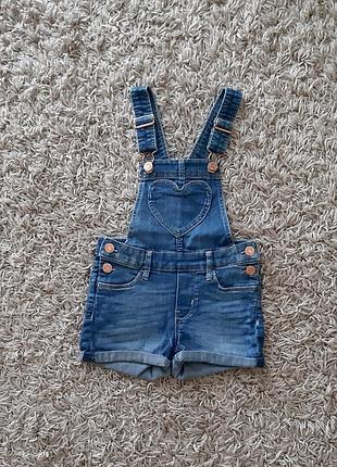 Джинсовый комбинезон h&amp;m 104 размера.