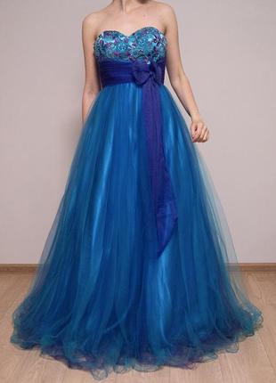 Випускна сукня faviana tulle ball gown prom dress 69591 фото