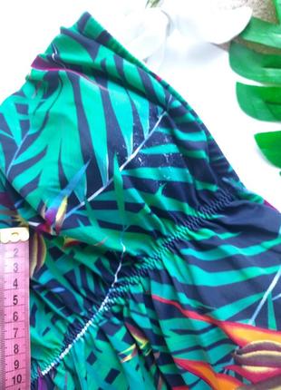 Зеленый слитный купальник с утяжкой живота моделирующий4 фото