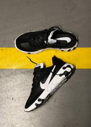 Кроссовки nike react black white