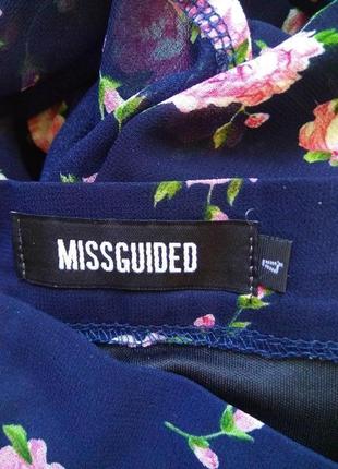 Прозрачная макси юбка с шортами missguided/длина летняя черная шифоновая юбка-шортики в принт9 фото