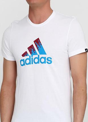 Белая дымосезонная футболка тм adidas размер xs/xxs