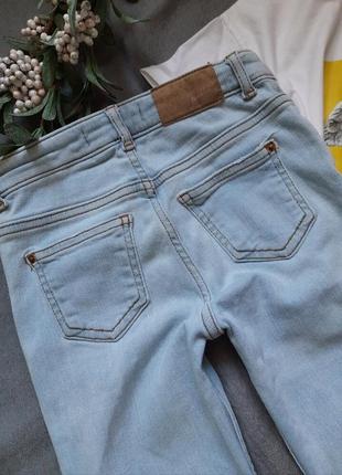 Zara 🔥 джинсы скинни с потертостями7 фото