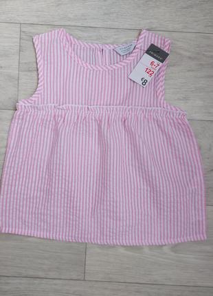 Нежный блуза в розовую полоску🌸1 фото