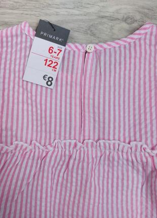 Нежный блуза в розовую полоску🌸4 фото