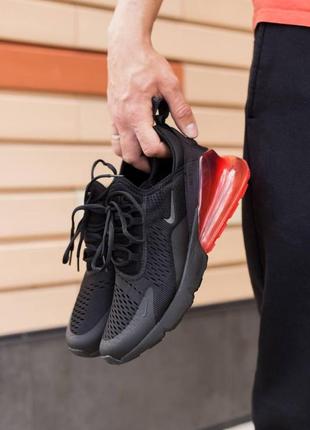 Мужские кроссовки nike air max 270 black red 41