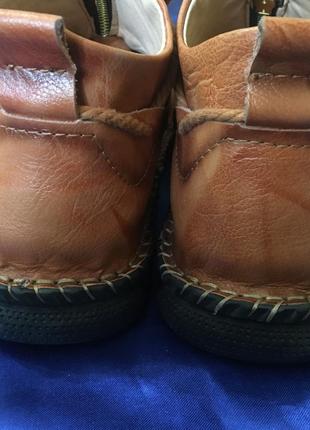 Мужские ботинки из натуральной кожи(из коровьего спилка)-menico6 фото
