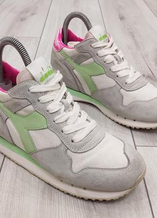 Жіночі кросівки diadora heritage з внутрішньою танкеткою (23,5 см)