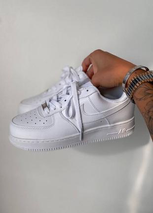Nike air force 1 classic white premium женские кроссовки найк форсы премиум качество