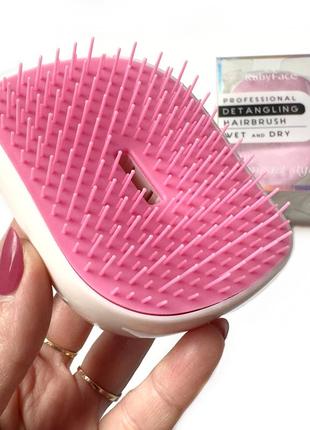Расческа для волос с крышкой ruby face, розовая к. 16017