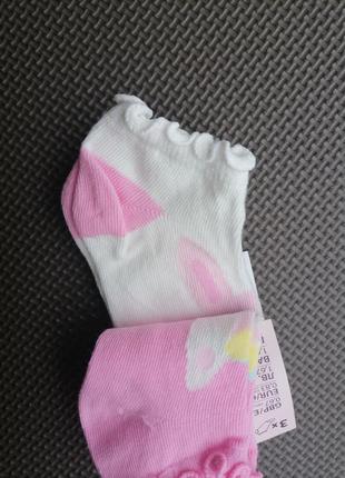 Носочки для дівчинки, 3 шт. в наборі2 фото