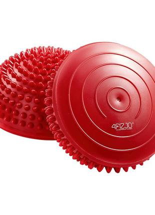 Півсфера масажна балансувальна (масажер для ніг, стоп) 4fizjo balance pad 16 см 4fj0109 red