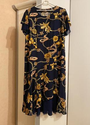 Шифонова довга сукня плаття великого розміру батал
