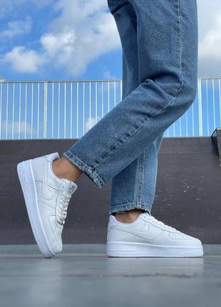 Nike air force 1 classic white женские кроссовки найк форсы топ качество