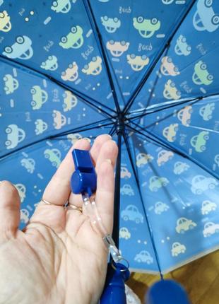 Зонт детский машинки со свистком4 фото