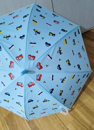 Зонт детский машинки со свистком