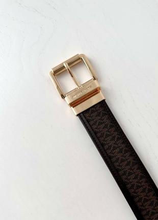 Michael kors reversible leather belt жіночий шкіряний ремінь пояс шкіра майкл корс мішель оригінал пасок на подарунок дівчині подарунок дружині