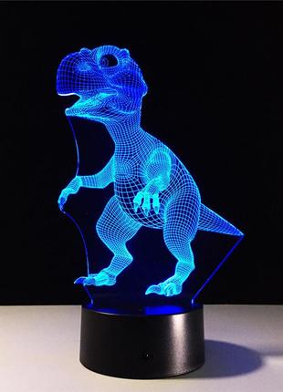 3d светильник, "дизозавр", подарки детям на николая, подарок мальчику, подарки девочке, интересные подарки9 фото