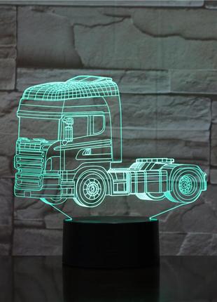 3d светильник "грузовик", оригинальные подарки детям, подарок дочке на день рождения6 фото