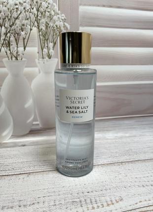 Парфюмированный спрей для тела victoria’s secret water lily sea salt